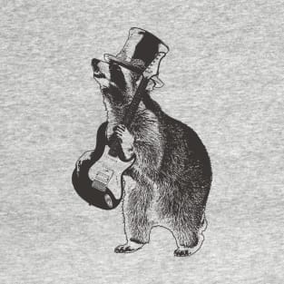 Guitaring Raccoon T-Shirt